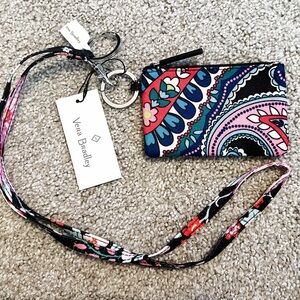 Vera Bradley Colorful Patterned Lanyard and ID Holder